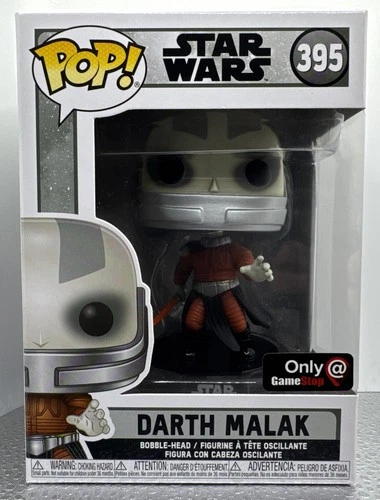 Funko Pop Darth Malak #395 Exclusive Star Wars Collectible Figure Disney