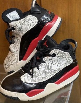 Jordan Dub Zero TD Toddler Laser Black White Varsity Red DV1358-162 Size 10C 