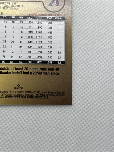 2024 Topps CORBIN CARROLL #156 Rookie Cup 2nd Year - SSP Golden Mirror - Picture 10 of 11