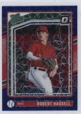 2024 Donruss Optic Rated Prospects Blue Velocity Prizm Robert Hassell III 1ic8