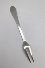Forchetta per carne antica in argento sterling Georg Jensen, piccolo numero 143A