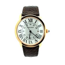 CARTIER 18CT ROSE GOLD RONDE SOLO  WATCH REFERENCE W6701009/3801