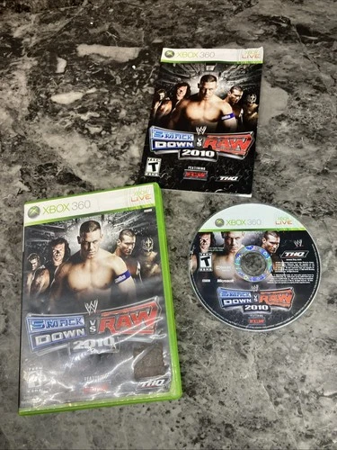 WWE SmackDown vs. Raw 2010 Featuring ECW Xbox 360 Complete in Box