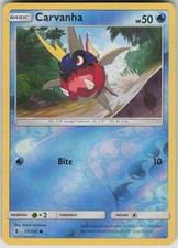 Pokemon Carvanha Common SM - Guardians Rising 27/145 NM