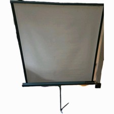 Vtg Radiant Meteor Hyflect Projector Screen 40x40 Portable USA Camping Glamping