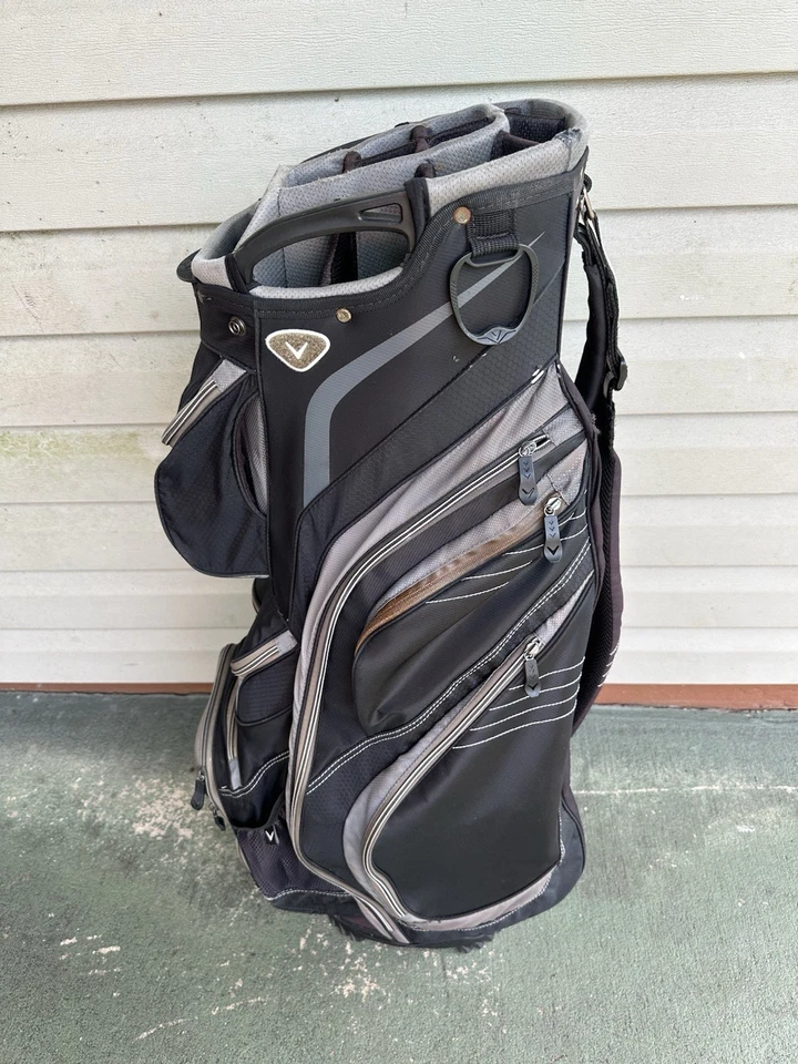 Bolsa de carro de golf Callaway Org 14 divisor de 14 vías gris negro Foto 2 de 4