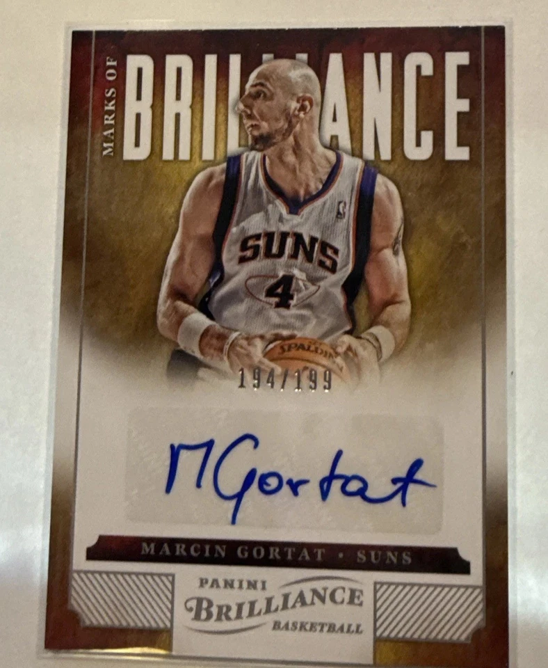 2012-13 Panini Brilliance Marcin Gortat #25 Marks of Brilliance Auto /199 - Image 3 of 3