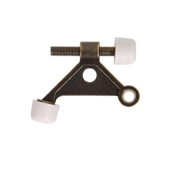 Hillman Hardware Essentials Hinge Pin Solid Door Stop Antique Brass 851328