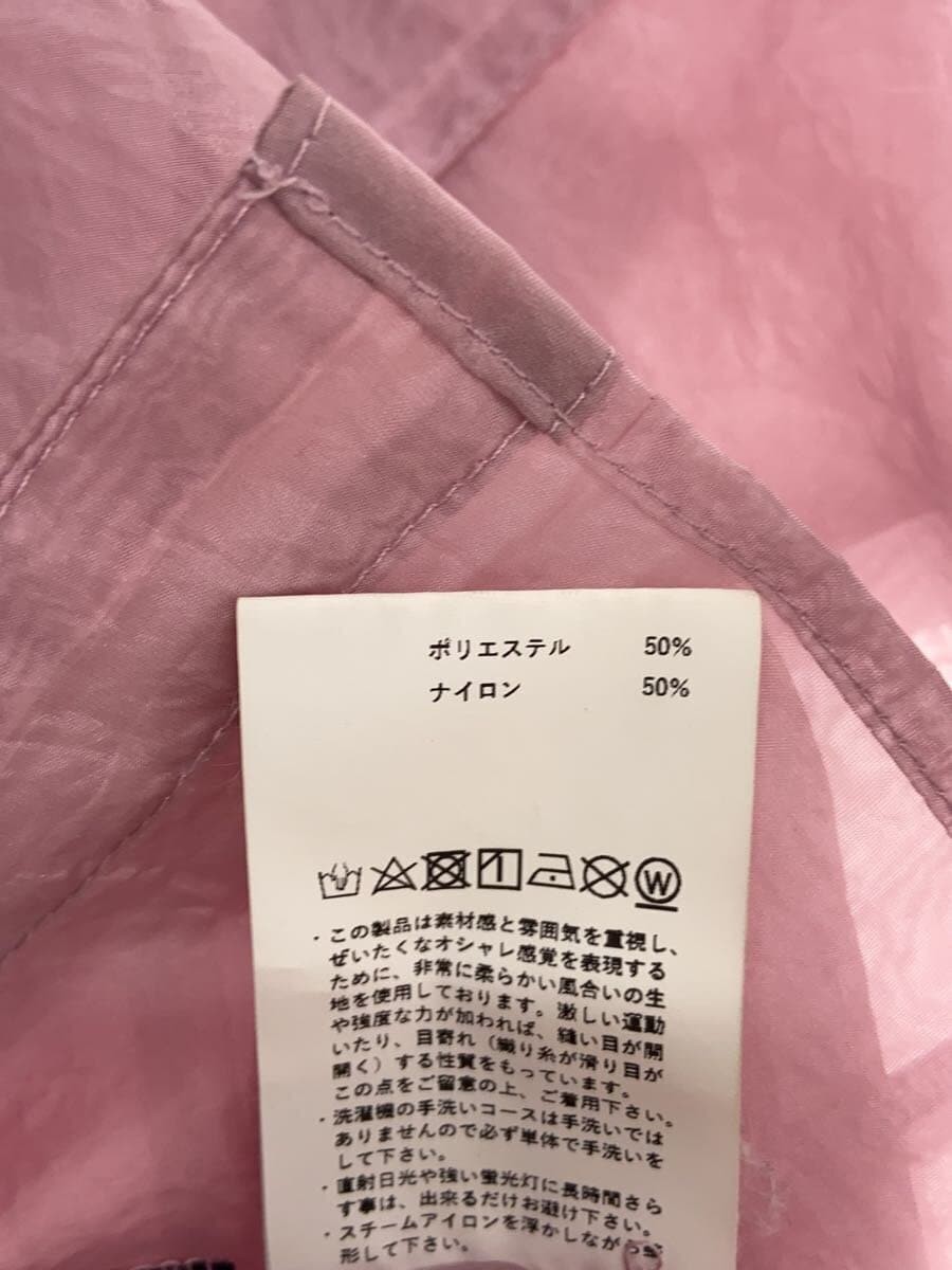MAISON SPECIAL◆長袖シャツ/FREE/ポリエステル/ピンク/21211315118 MAISON SPECIAL Over-sheer shirt, long-sleeved shirt, M