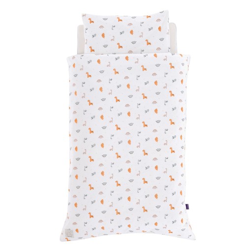 Biancheria da letto Dreamland Jersey Dinolino 100/135 + 40/60 cm ottima - Foto 1 di 1