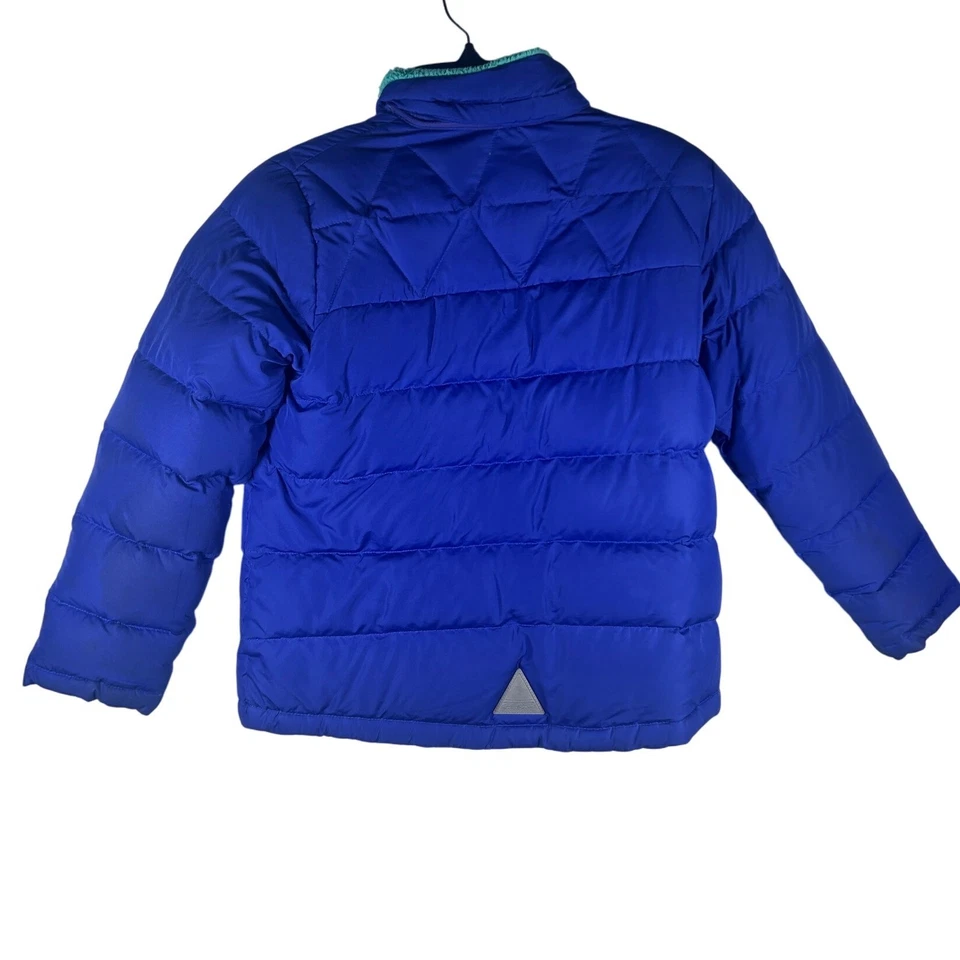 Abrigo de invierno L.L.Bean azul acolchado forrado de lana para niños talla M 10-12 (defectos) Foto 2 de 4