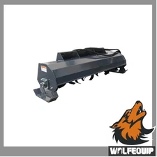 72IN Skid Steer Hydraulic Rotary Tiller Soil Conditioner Wolfequip Rototiller