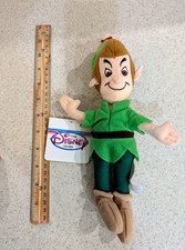 Disney Store 90s Vintage Peter Pan w Tag Movie Plush Toy bean bag