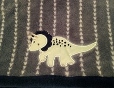 Parent's Choice Dinosaur Baby Blanket Blue Green Arrow Triangle 30x40" Walmart