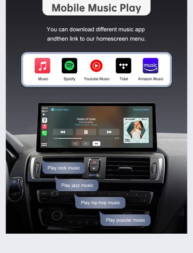 For BMW 1er/2er NBT EVO LHD F20 F21 F22 F23 Wireless CarPlay Touchscreen Stereo - Picture 10 of 17