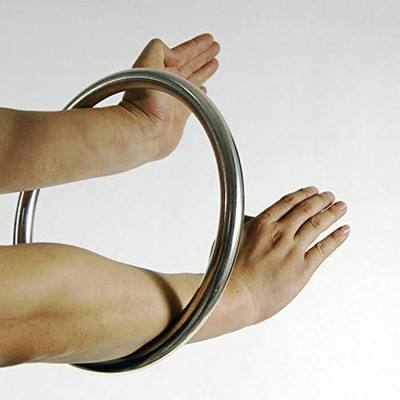 Wing Chun Stainless Ring Yewen Sau Sticky Hand Strength Training Tsun Siu