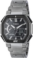 Timex UFC Men s Watch Black Dial Quartz 100M Water Resistant 45.5mm TW2V84600