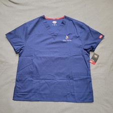 Dickies Shirt Womens Large Blue Scrub Work Medical Spectrum Errands