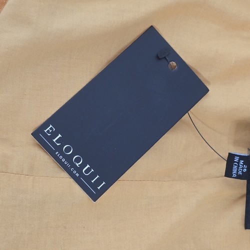 NEW Eloquii Maxi Dress Size 26 Cinched Waist Square Neck Linen Blend Vacation - Bild 8 von 10