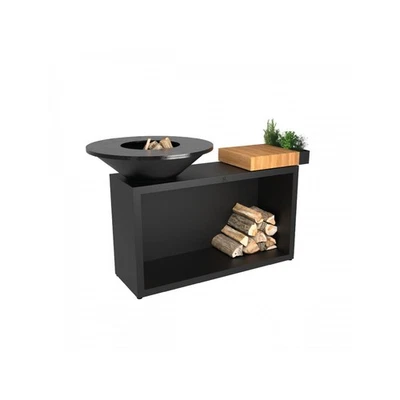 Brasero OFYR Island Black 85 Teak Wood OI3B85W - Photo 1/4