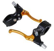Dia-Compe Tech 77 LOCKING BMX bicycle brake levers lever set BLACK GOLD
