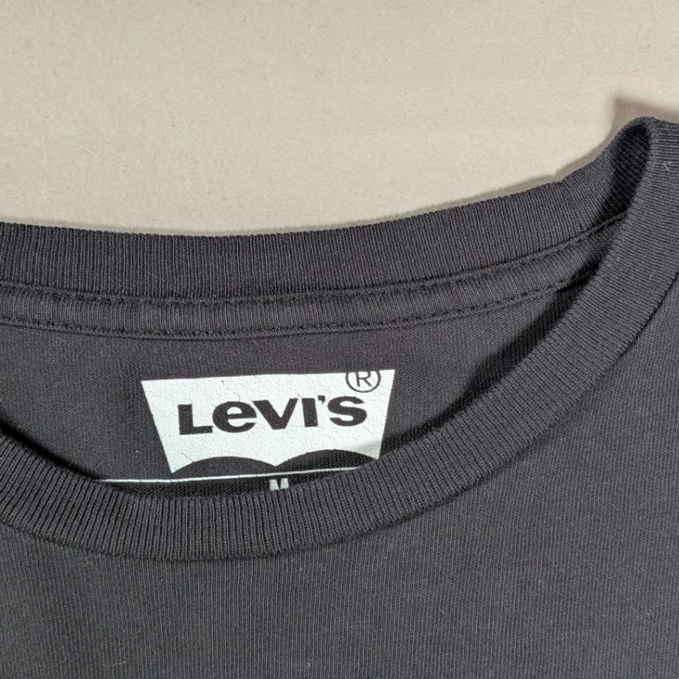 T-shirt vintage à manches longues Levi's — 100 % coton — noir — taille M - Photo 4/4