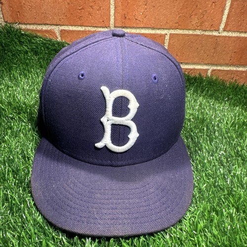 Brooklyn Dodgers Hat Cap Fitted Mens 7 3/8 Blue MLB Baseball Cooperstown New Era