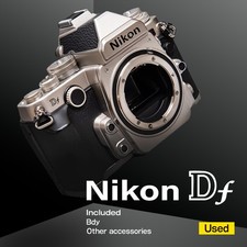 Nikon Df 16.2 MP Digital SLR Camera - Silver Body Only Condition: Very good