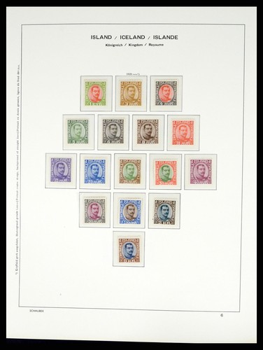 ICELAND 1873-2010 MNH MH Used in Schaubek Hopflug Set Album Stamp Collection - Picture 7 of 12