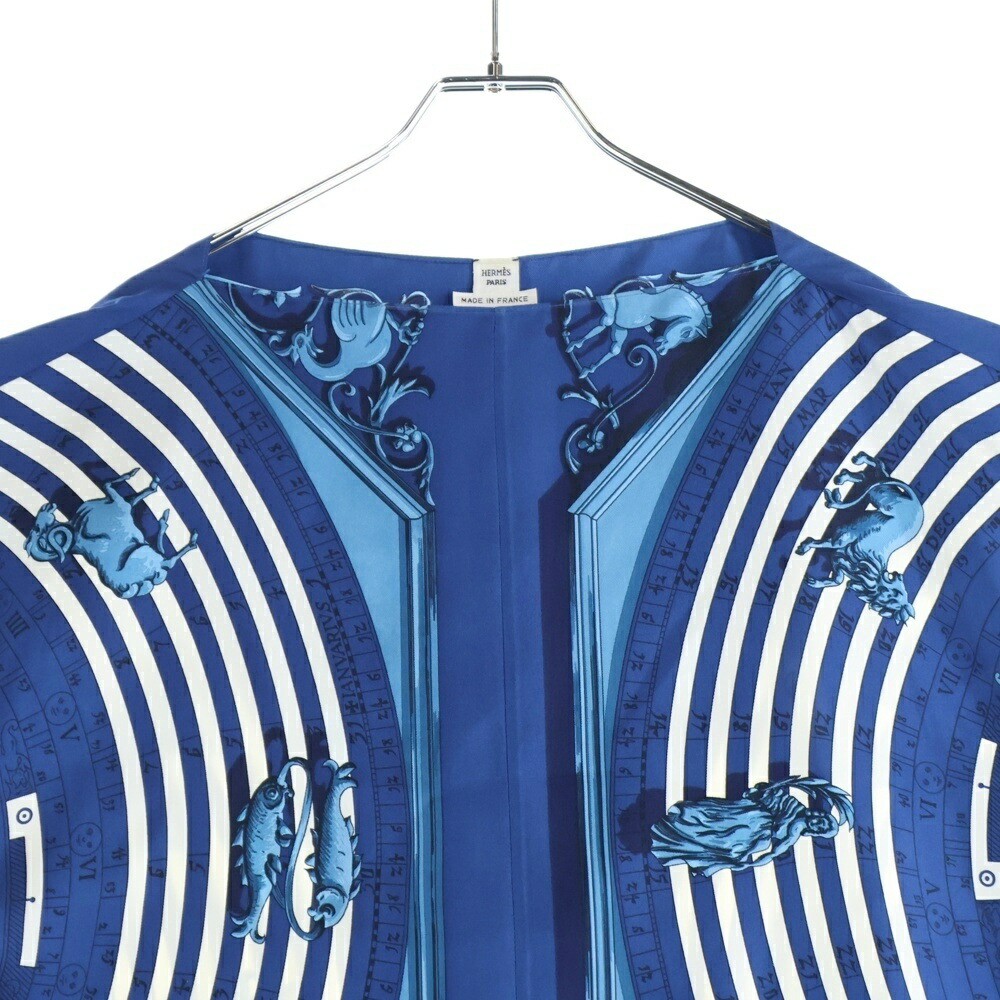 HERMES Size36 Constellation Pattern Silk Scarf Sh… - image 3