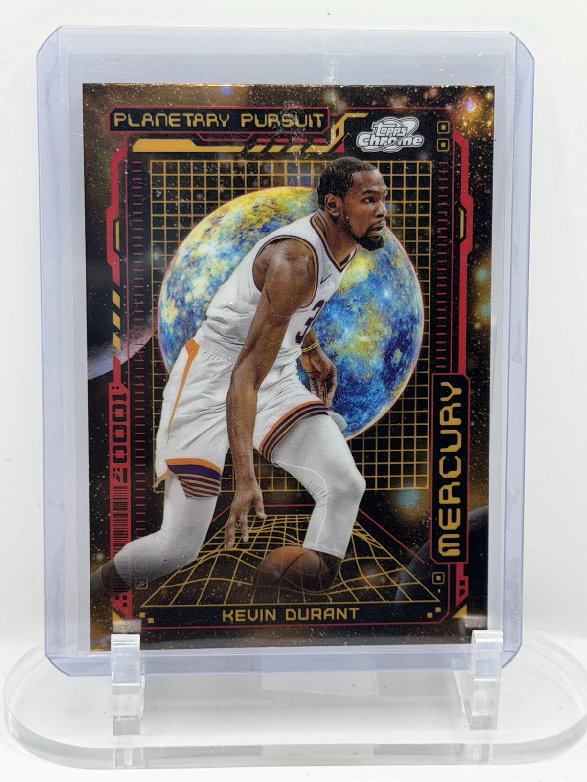 2023-24 TOPPS CHROME COSMIC #PPM-7 KEVIN DURANT PLANETARY PURSUIT MERCURY