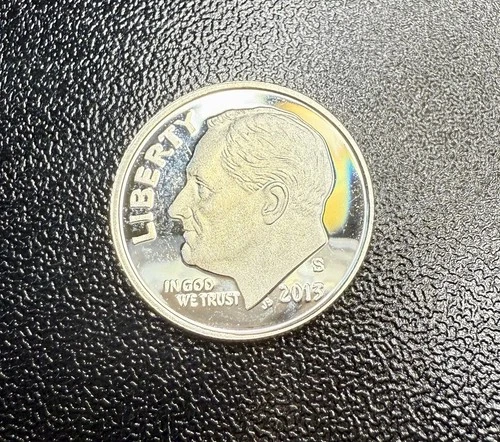 2013-S Proof Roosevelt Dime – 90% Silver – Gem Cameo Look