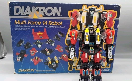 Vintage 1983 Takara DIAKRON MULTI FORCE Diaclone TRANSFORMERS figure w/Box MECHA
