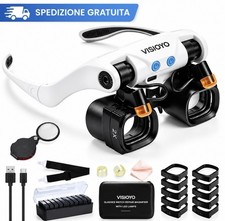 Magnifying Glasses Viewfinder with Magnifying Glasses 2x 13x LED Charging USB-C