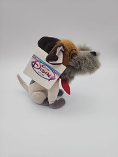 VINTAGE DISNEY DODGER DOG PLUSH 7" OLIVER AND COMPANY Disney Store BEANIE