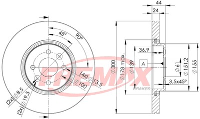 FREMAX BD-7897 Brake Disc for RENAULT