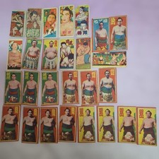 Sumo Menko Cards 27 Pack 1950s 60s Japanese Collectible Sport Memorabilia