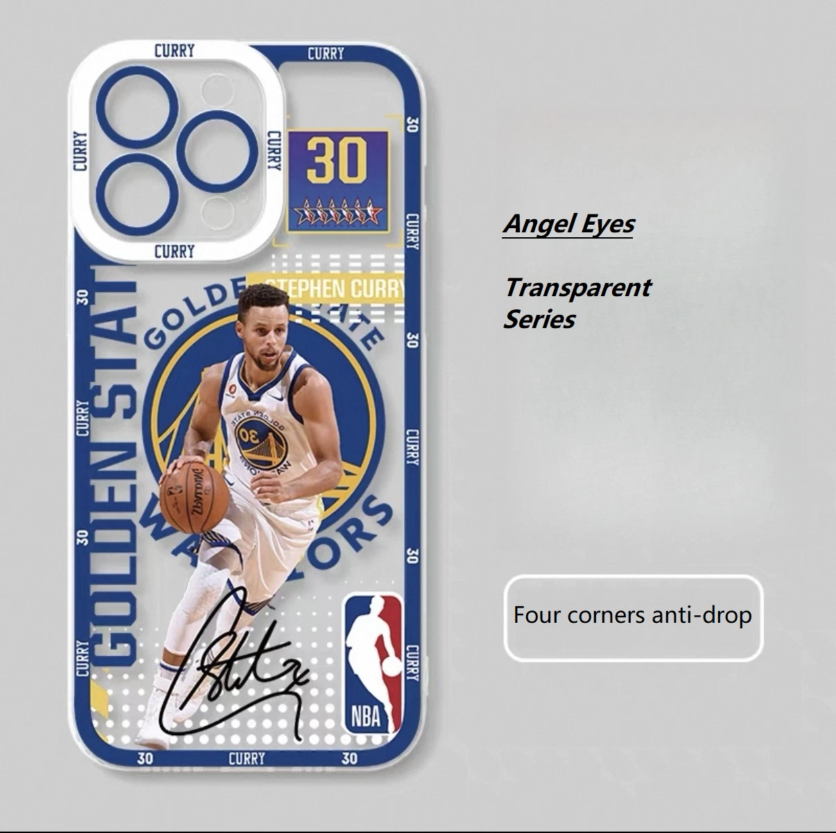 iPhone case 16 NBA star Creative phone case（James, Curry）