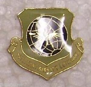 Hat Lapel Push Tie Tac Pin USAF Military Air Lift Command NEW 1/" x 1/" smooth
