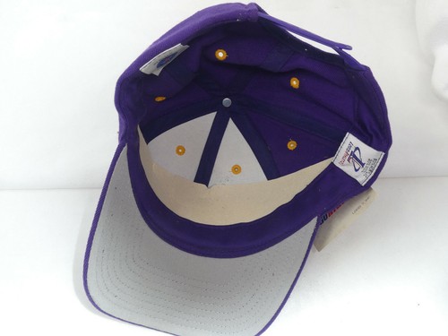 NWT VINTAGE NFL MINNESOTA VIKINGS FOOTBALL LOGO ATHLETIC SNAPBACK CAP HAT - Picture 5 of 7