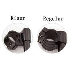 USA Motorcycle Regular Raise Higher Replacement Clip on Clip on Handlebar Silver