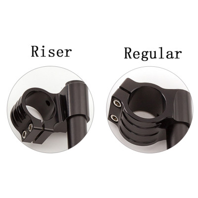 USA Motorcycle Regular Raise Higher Replacement Clip on Clip on Handlebar Silver