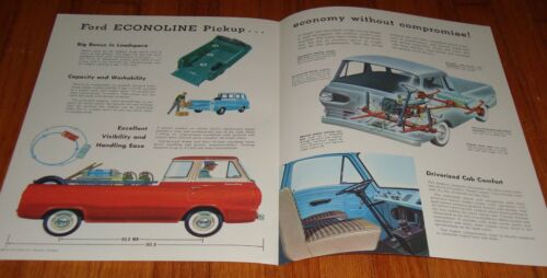 Original 1962 Ford Econoline Pickup Truck Verkaufsprospekt Katalog - Bild 2 von 2