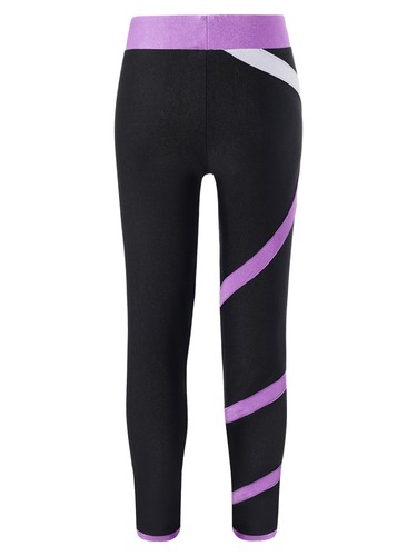 Girls 3Pcs Dance Sports Outfit Bra Crop Top with Athletic Leggings Tracksuit Set - Picture 36 of 57