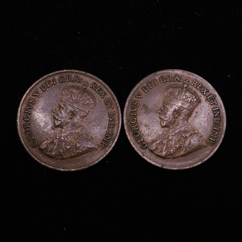 1933 & 1934 Canada One Cents - Picture 2 of 4