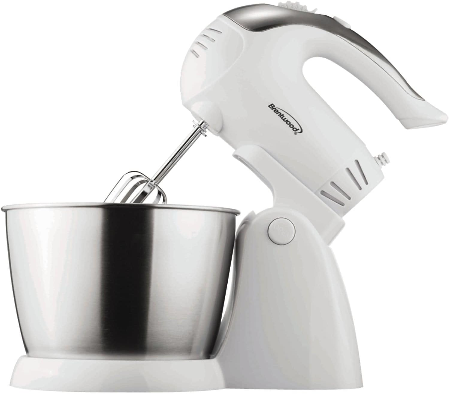 5-Speed Turbo Stand Mixer in White - Powerful Kitchen Essential-image