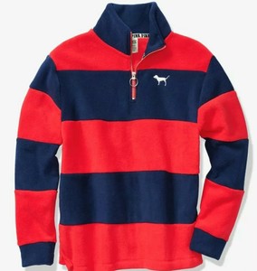 pink brand fleece pullover