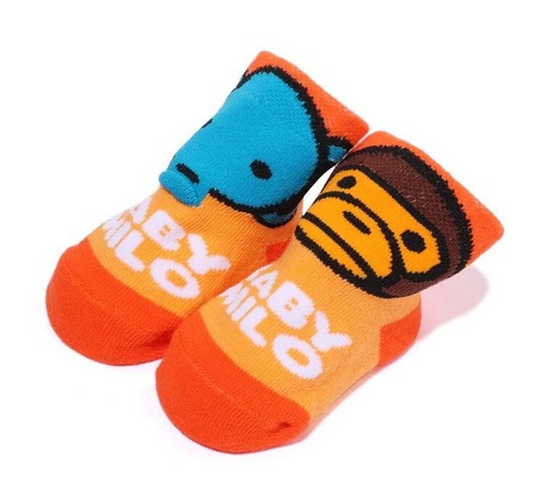A BATHING APE BAPE KIDS BABY MILO FRIENDS BABY SOCKS 2L30567005 z - Picture 12 of 16
