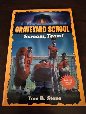 TOM B. STONE Scream Team Vtg GRAVEYARD SCHOOL #12 Football Horror Vtg 1st Pr