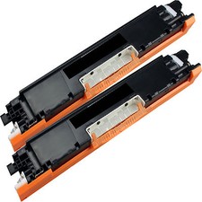 2 Pack CF350A Black Comaptible Toner FOR HP 130A Color LaserJet MFP M176n M177f